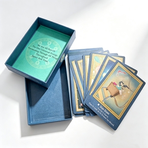Cartas de Oráculo de Papel con Diseño Personalizado y Impresión Personalizada, Mazos de Cartas de Oráculo, Cartas del Tarot en Español con Caja con Tapa y Base - Product Image 1