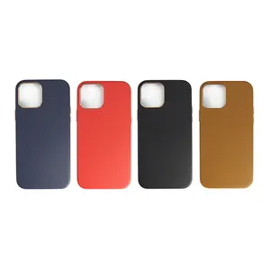 Hoge Kwaliteit Lederen Case Voor Iphone Blanco Cover Mobiele Telefoon Case Met Plating Camera Protector