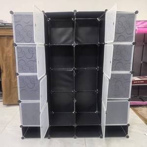 Garde-robe en <span class=keywords><strong>plastique</strong></span> <span class=keywords><strong>Armoire</strong></span> de rangement portable <span class=keywords><strong>bricolage</strong></span> <span class=keywords><strong>Armoire</strong></span> à vêtements pour enfants - Product Image 4