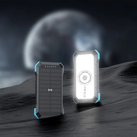 Nouvelle batterie solaire étanche 26800 mAh avec double port USB, chargeur solaire pour voyage en extérieur, powerbank mobile 22,5 W