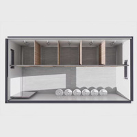 Toilettes préfabriquées portables en conteneur de 20 pieds pour une seule pièce, conception personnalisée, installation rapide pour usage public en appartement