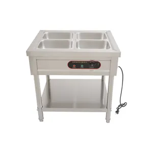 Haute qualité 2/3/4/5/6 pan bain marie chauffe-plats table haut bain marie