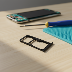 Vassoio porta SIM e scheda Micro SD nero di ricambio per Huawei P20 Lite - Product Image 3