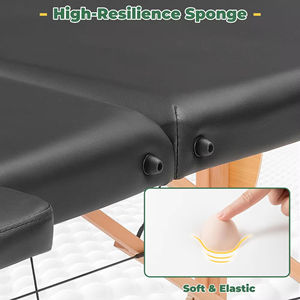 Lettino da Massaggio Professionale Premium Portatile, Altezza Regolabile, Tavolo da Massaggio in Legno Fisso - Product Image 4