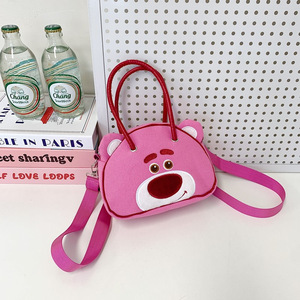 อินเทรนด์ฤดูร้อนใหม่ผ้าใบกระเป๋าถือการ์ตูนน่ารักกระเป๋านักเรียนมีซิปกระเป๋าแฟชั่น COMMUTER Shoulder กระเป๋าอินเทอร์เน็ต - Product Image 3