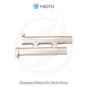 Tubo di Scarico a H in Acciaio Inox 304 ad Alte Prestazioni YT per Ferrari <span class=keywords><strong>Roma</strong></span> 3.9 - Product Image 6