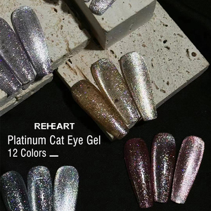 Esmalte de Uñas en Gel UV Efecto Ojo de Gato, <span class=keywords><strong>Ingredientes</strong></span> <span class=keywords><strong>Naturales</strong></span>, Gel Espeso, Maestría Magnética, Pigmento Negro Púrpura, Personalización de Esmalte de Uñas de Doble Línea - Product Image 2