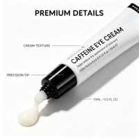 Crème pour les yeux à la caféine jour et nuit pour les cernes, les ridules et les yeux fatigués 15 ml Soin hydratant pour les yeux pour tous les types de peau
