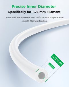 Tube Bowden en PTFE Creality 2M 2,5 mm ID 1,75 mm <span class=keywords><strong>pour</strong></span> <span class=keywords><strong>filament</strong></span>, résistant à la chaleur, compatible K1 Max K1C K2 <span class=keywords><strong>Ender</strong></span> <span class=keywords><strong>3</strong></span> V3, pièces d'imprimante 3D - Product Image 4