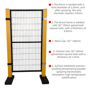 Recinzione di Sicurezza per Macchine CNC Certificata CE |   Barriera Robotica in Acciaio Zincato Verniciato a Polvere con Rete Metallica per Officine e Fabbriche - Product Image 2