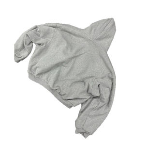Sweat-shirts et sweats à capuche décontractés pour hommes OEM Streetwear 550GSM en molleton 100% coton avec patchs à carreaux, logo personnalisé et fermeture éclair intégrale <span class=keywords><strong>double</strong></span>. - Product Image 4