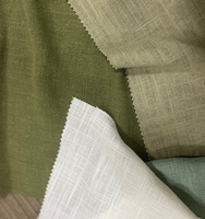 Ensembles de vêtements et jupes en tissu tissé certifié, élégant, écologique, biologique, respirant, mélange lin et rayonne, pour la confection de vêtements et de textiles de maison