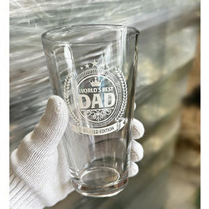 Verres à bière promotionnels, verres à bière Pilsner, logo personnalisé gravé, cadeau idéal pour la fête des pères, <span class=keywords><strong>gravure</strong></span> laser personnalisable - Product Image 4