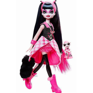 Fashion <b>Doll</b> Pink <b>Hair</b> Gothic <b>Style</b> PVC Figure For Girls 8 13 Years Cosplay Toy - Product Image 5