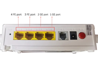 ONT/ONU XPON F663NV9 Usado, Versión Original en Inglés, 2GE 2FE 1TEL 5DBI, Wi-Fi 4G 3G, Fibra Óptica Blanca, 1 Año de Garantía