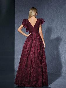 <span class=keywords><strong>Abiti</strong></span> <span class=keywords><strong>da</strong></span> notte di alta qualità per le donne eleganti <span class=keywords><strong>abbigliamento</strong></span> donna nuova <span class=keywords><strong>abbigliamento</strong></span> all'ingrosso claret <span class=keywords><strong>cerimonia</strong></span> abito - Product Image 5