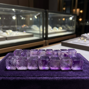 Pierres de cristal d'améthyste naturelle facettées de forme libre, quartz violet poli, pierres précieuses en vrac pour la fabrication de bijoux et la décoration - Product Image 6