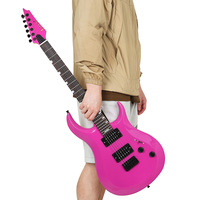 IRIN gitar elektrik pabrik kualitas tinggi, instrumen musik profesional 6 senar, H-H 24 Fret Wood baru