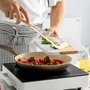 Spatule de cuisson en silicone pour poisson et steak, résistante à la chaleur, antiadhésive, en acier inoxydable, pour ustensiles de cuisine - Product Image 3