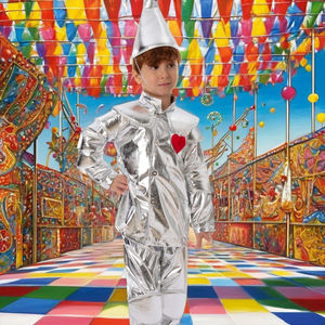 Disfraz <span class=keywords><strong>de</strong></span> Wizard <span class=keywords><strong>Oz</strong></span> Tin Man para niños, nuevo vestido estampado para niños y niñas para fiestas <span class=keywords><strong>de</strong></span> cumpleaños, vacaciones <span class=keywords><strong>de</strong></span> Carnaval - Product Image 3