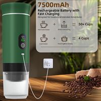 Cafetera Espresso Portátil de Fábrica con Calentamiento Automático, Fácil de Limpiar, Pantalla LED, Mini Cafetera de Cápsulas para Viajes en Auto, RV, Camping, OEM