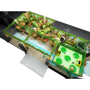 Pokiddo nuevo diseño comercial estilo jungla diversión trampolín Parque equipo interior niños parque infantil con cuerdas <span class=keywords><strong>curso</strong></span> - Product Image 6