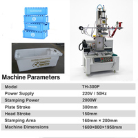 Nouvelle machine de presse à chaud semi-automatique pour grandes caisses plates en plastique, avec système PLC et jig rotatif, pour l'impression à chaud sur boîtes et le marquage.