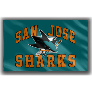 Bandera Personalizada de Alta Calidad con Impresión de Logotipo de los San Jose Sharks, 3x5 pies, 100% Poliéster, Doble Cara - Product Image 4