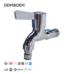 Rubinetto a Muro in Ottone, Rubinetto per Acqua Potabile Sicuro con Flusso Elevato, Getto Morbido Aerato, Senza Gocciolamento, Rubinetti in Ceramica - Product Image 1