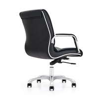 Chaise de bureau de haute qualité, design ergonomique confortable, dossier moyen