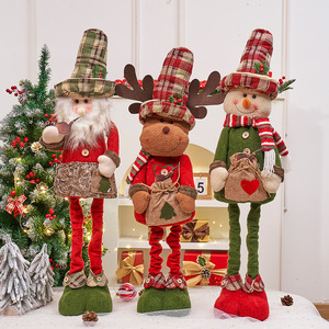 Décorations de Noël rétractables écologiques en forme de bonhomme de neige et de renne, emballées en sacs pour centres commerciaux - Product Image 4