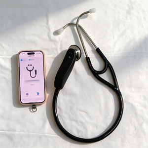 Stéthoscope numérique vétérinaire portable avec rapport d'évaluation acoustique par IA, équipement intelligent de surveillance de la santé animale pour clinique - Product Image 3
