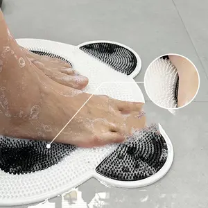 Phim hoạt hình Thảm Tắm dễ dàng làm sạch không trượt chất lượng cao Bồn tắm massage chân Silicone mat với mạnh mẽ hút ly