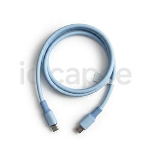 OEM ODM 140W 고속 충전 마그네틱 실리콘 타입 C 블루 재생에너지+마이크+XLR+CAT6 아웃도어+C to C+계측기+전선 케이블 - Product Image 1