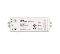 WZS3 12-24VDC 3CH * 4A Zigbee Led Driver RGB LED pengontrol Tuya APP kontrol Cloud Kontrol suara Dimmer 288W Max Load ramah lingkungan