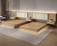 Modernes 3-Sterne Melamin-Sperrholz Modulares Leicht zu Montierendes Hotel-Suite-Möbelset