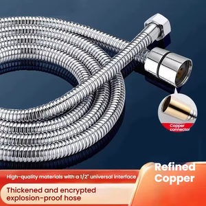 Manguera Flexible para Ducha de Agua Caliente, Accesorios de Baño Cromados, Manguera Flexible para Ducha - Product Image 5