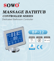 Système de contrôle de la température pour bain à remous SOWO, panneau de commande avec grand écran, contrôleur de température pour massage, blanc, installation facile