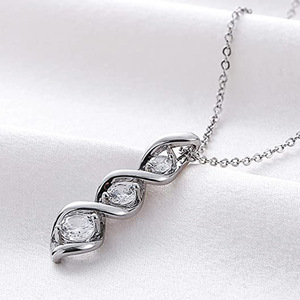 Collar con Colgante de Espiral Molecular para Mujer, Joyería Creativa de Moda - Product Image 2