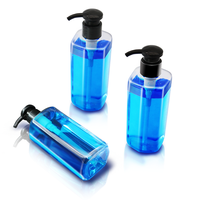 Bouteille pompe cylindrique rose en PET de 260 ml, distributeur de shampoing et de lotion, emballage cosmétique, impression de logo personnalisée, certifiée ISO9001