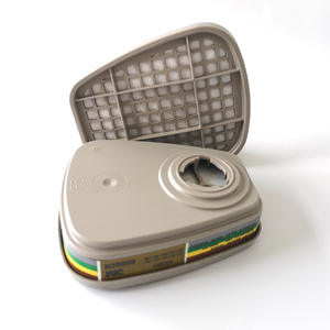 Kartrid Filter ganda, aksesori peralatan pelindung pribadi masker Gas <span class=keywords><strong>Respirator</strong></span> ganda - Product Image 2