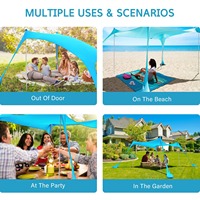 Tente de plage pare-soleil coupe-vent à ouverture facile, personnalisable, en promotion