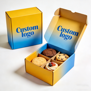 Boîte de biscuits moelleux, design de mariage algérien, solution d'emballage alimentaire personnalisée, boîte à muffins, emballage - Product Image 3