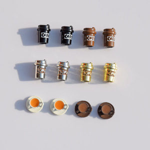 Coffee Cup Pendant Zinc Alloy Mixed Shapes For Earring Making DIY Jewelry Findings Middle Size GJ364 - Product Image 2