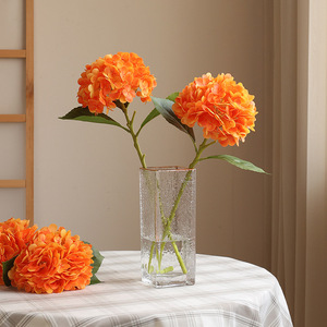 Fiore artificiale alta simulazione plastica morbida Macrophylla soggiorno decorazione della casa vera ortensia Touch - Product Image 2