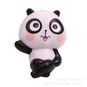 Jouet anti-stress en forme de panda, en plastique, dessin animé, rond, mignon, accessoire de décoration de table - Product Image 2
