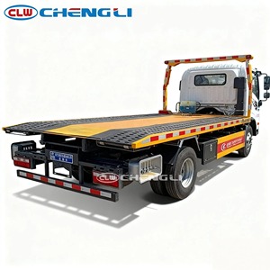 High-Capacity <b>Flatbed</b> Tow <b>Truck</b> for Heavy Load Recovery For Highway Accident Clearance And Roadside Vehicle Emergency Recovery - Product Image 3