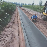 Machine automatique de formation de fossés de canalisation - Machine à fossés en béton à coffrage coulissant pour le drainage en bord de route et l'irrigation agricole