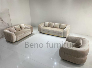 Juego de Muebles de Sala de Estar de Diseño Moderno Hecho a Medida, Sofá de Tela de Lujo, Juego de Sofás de Sala de Estar de Estilo Europeo, Estilo Árabe Estadounidense - Product Image 6