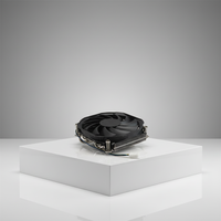 Refroidisseur d'air pour processeur ultra-fin personnalisé RS32-4ITX, ventilateur de refroidissement à flux descendant, 4 caloducs, dissipateur thermique en alliage d'aluminium avec CNC pour AMD